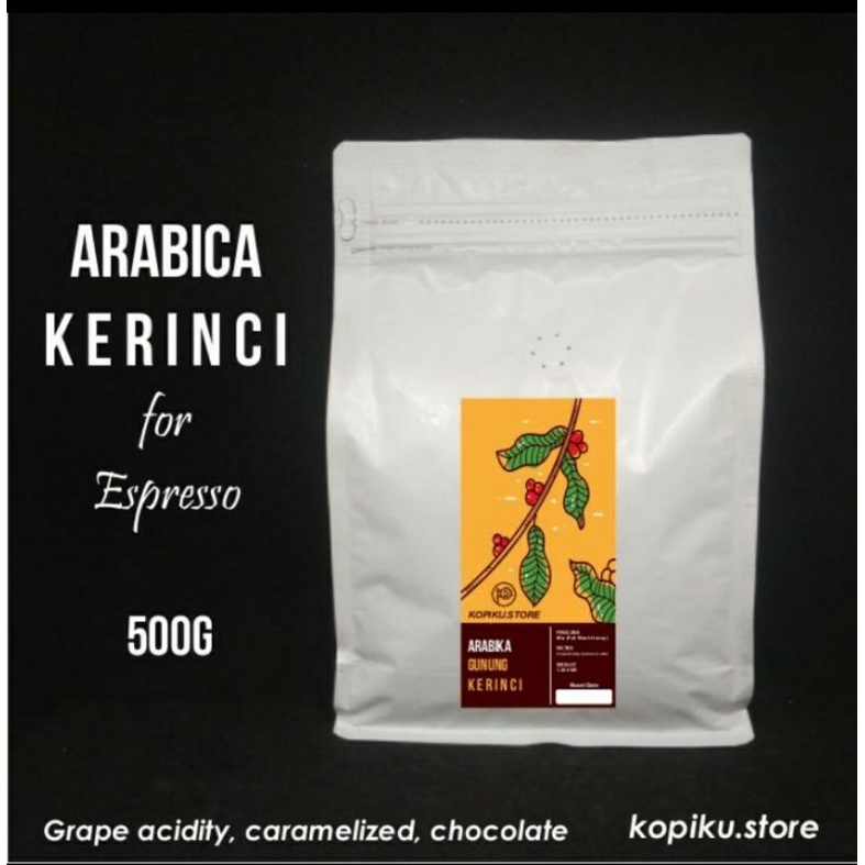 

kopi Arabika KERINCI full arabica espresso beans 500g (Biji/Bubuk)