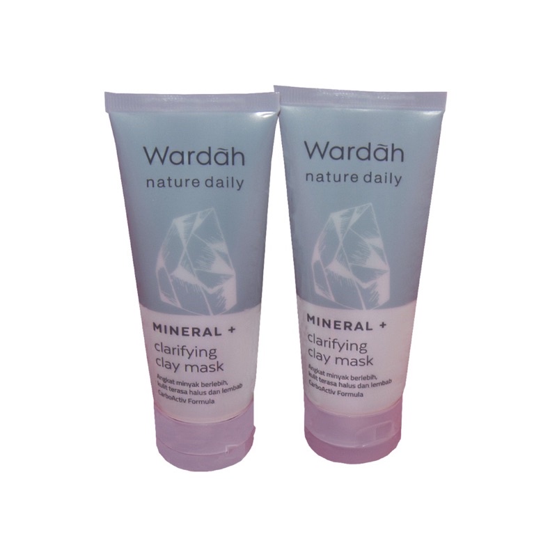 `ღ´ PHINKL `ღ´  ᘺᗩᖇᕲᗩᕼ Wardah Mineral Clarifying Clay Mask oil control anti radikal bebas untuk angkat komedo sel kulit mati mencerahkan memutihkan