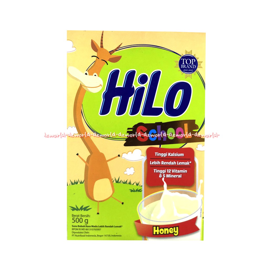 Hilo School Honey 500gr Susu Kalsium Untuk Anak Rasa Madu Hailo