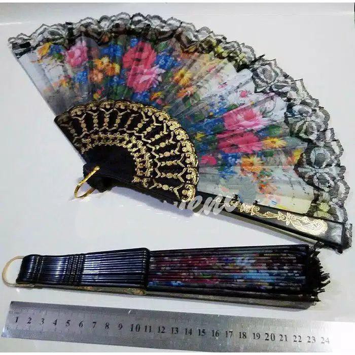 Souvenir Pernikahan Murah Kipas Spanyol Hitam