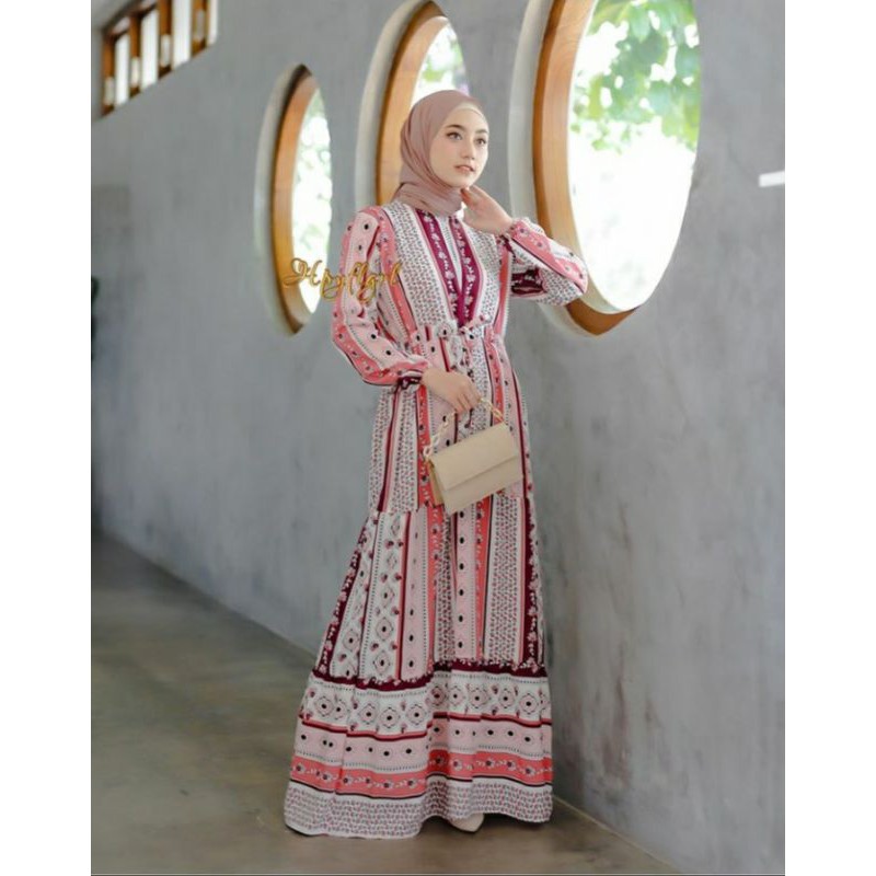 DRESS LOA/GAMIS KATUN RAYON/FASHION MUSLIM,/TERBARU/TERLARIS