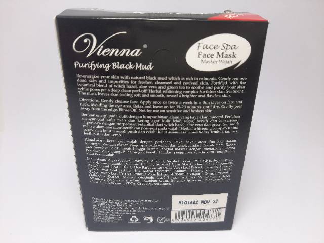 SACHET MASKER WAJAH VIENNA BLACK MUD PEEL OFF