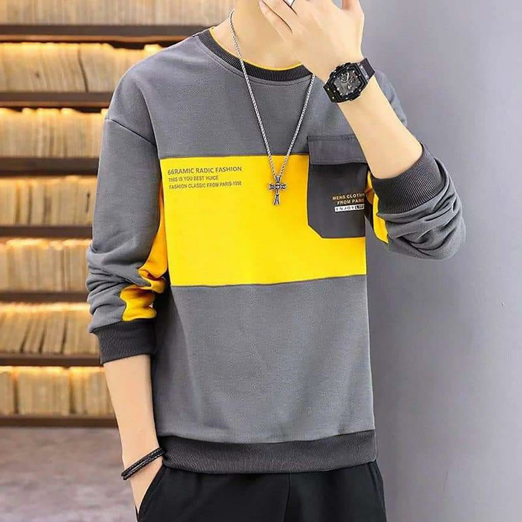 Baju Sweater RADIC pria wanita kaos lengan panjang motif custom abstrak nyaman adem cod unisex by ji