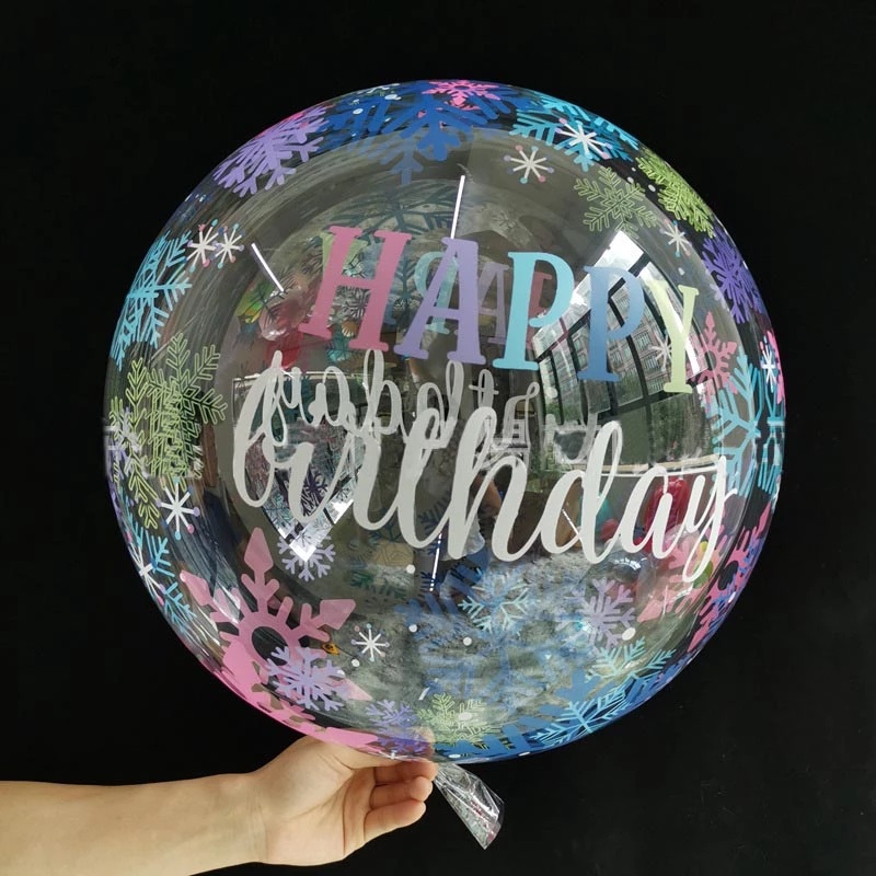 Balon Transparan Motif Print Tulisan Ukuran 12 / 20 / 24 / 36 Inch Untuk Dekorasi Pesta Hari Valentine