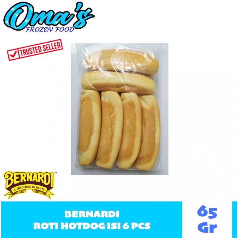 

BERNARDI ROTI HOTDOG POLOS ISI 6 PCS