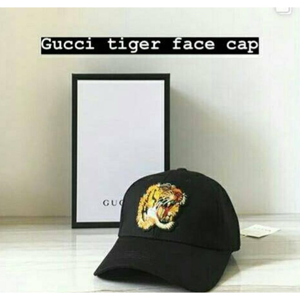 SALE TOPI GUCCII TIGER FACE CAP MIRROR QUALITY TERLARIS