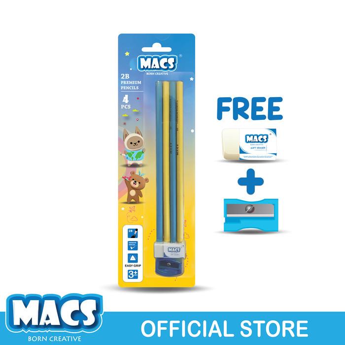 

Paket Ptm2 Macs Pensil 2B Pensil Warna Crayon 017