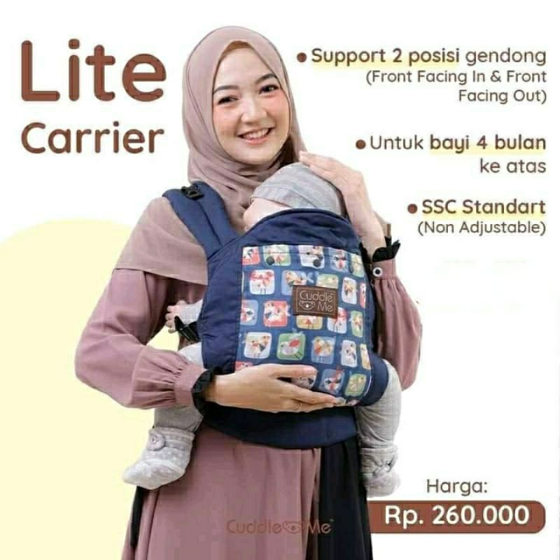 FREE GIFT Cuddle me LITE carrier  / Cuddleme Lite Carrier drollpad footstrap / SSC Gendongan MShape