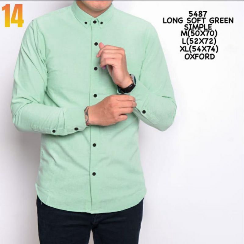 KEMEJA PRIA MENS POLOSAN LENGAN PANJANG COOLMAN PAKIAN PRIA CASUAL PAKAIAN DINAS PNS KERJA SIZE MLXL