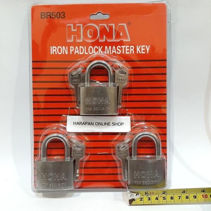 Gembok Rumah / Gembok pager / pagar Gembok MASTER KEY HONA 50 MM