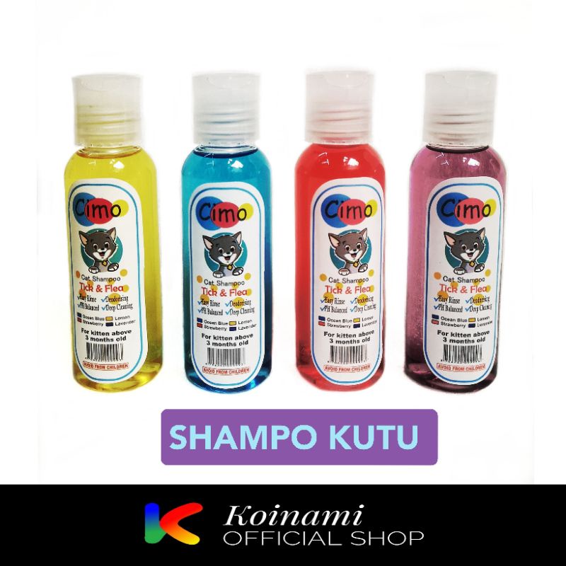 CIMO SHAMPO KUTU 100 ml / SHAMPO KUTU KUCING / GROOMING / BTM