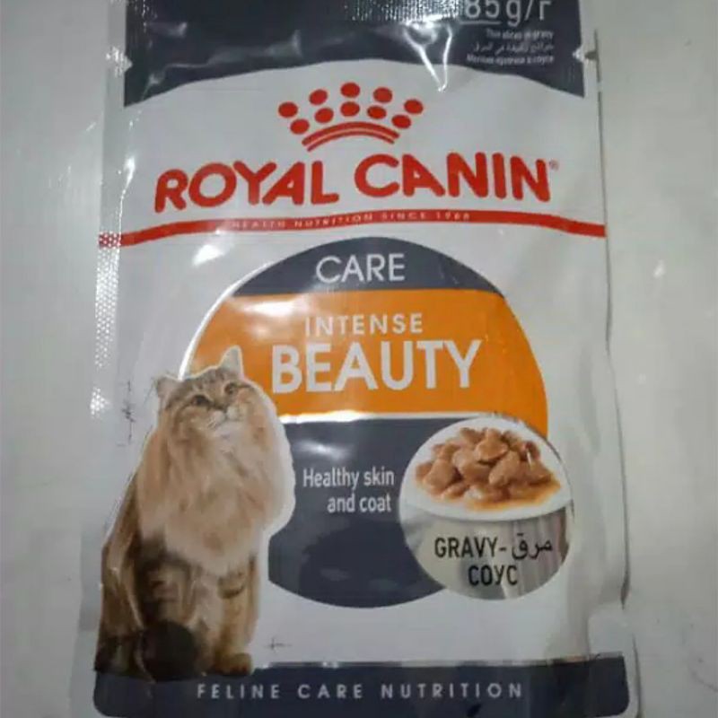 Royal Canin Sachet Pouch intense beauty Gravy 85gr / Wet food basah rc