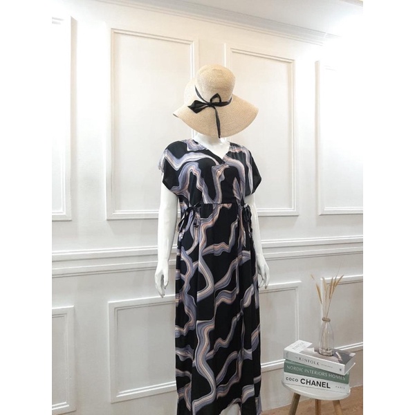 DRES / DASTER KIMONO PANJANG MOTIF VANESSA ANGEL