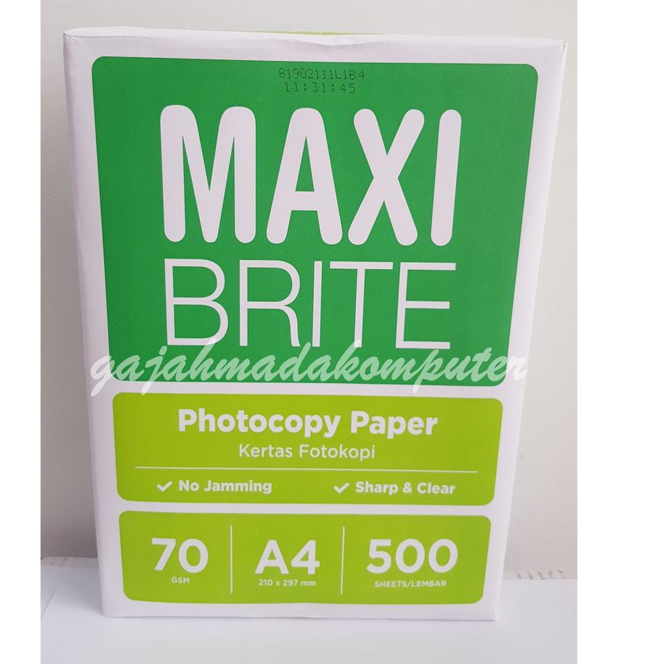 

[KODE PRODUK IQGU74735] Kertas HVS A4 70 gr 70 gsm 70gram MAXI BRITE