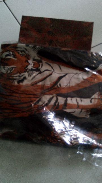 Batik Solo Kemeja Batik Solo Lengan Panjang Harimau Sumatra Rajasakti Atasan Modern Premium Gitarja