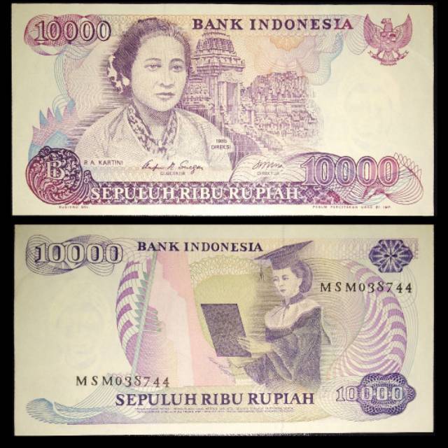 uang 10000 R.A Kartini