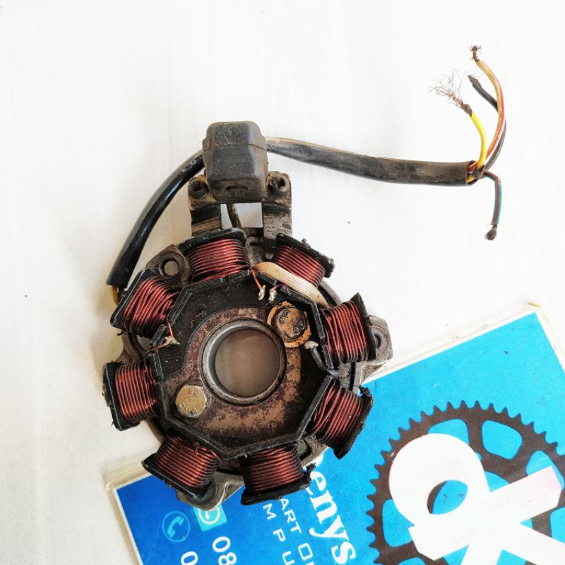 dudukan spul satria 2tak lumba