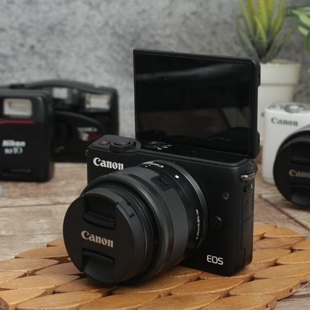 Canon M10 Lensa Kit - Mirrorless Wifi Entry Level- Setara Kamera XA3 M100 A5000-1
