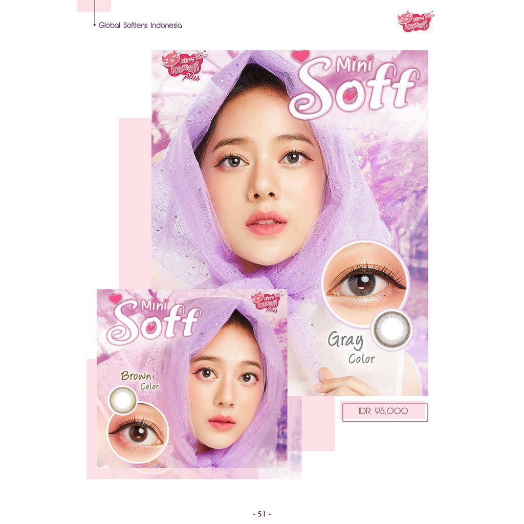 

Globalsoftlens - Kitty Kawaii Mini Soft Gray and Brown