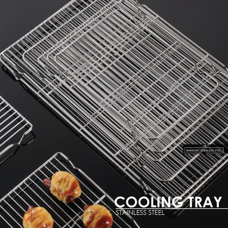 Cooling Tray Nampan Tatakan Saringan Peniris Minyak Panggangan Multifungsi Medium Large 45cm 29cm