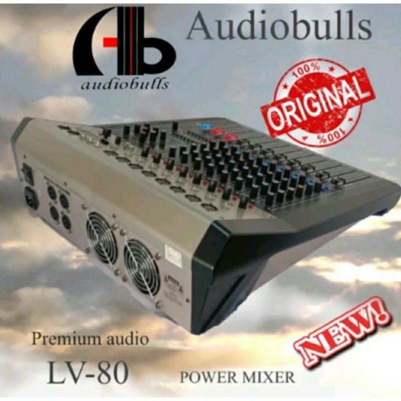 Power Mixer Audio AB Audiobulls Lv80 PREMIUM QUALITY Original