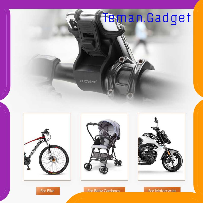 TG-IB478 TAFFSPORT BIKE SMARTPHONE HOLDER SEPEDA UNIVERSAL BICYCLE - JR-OK5