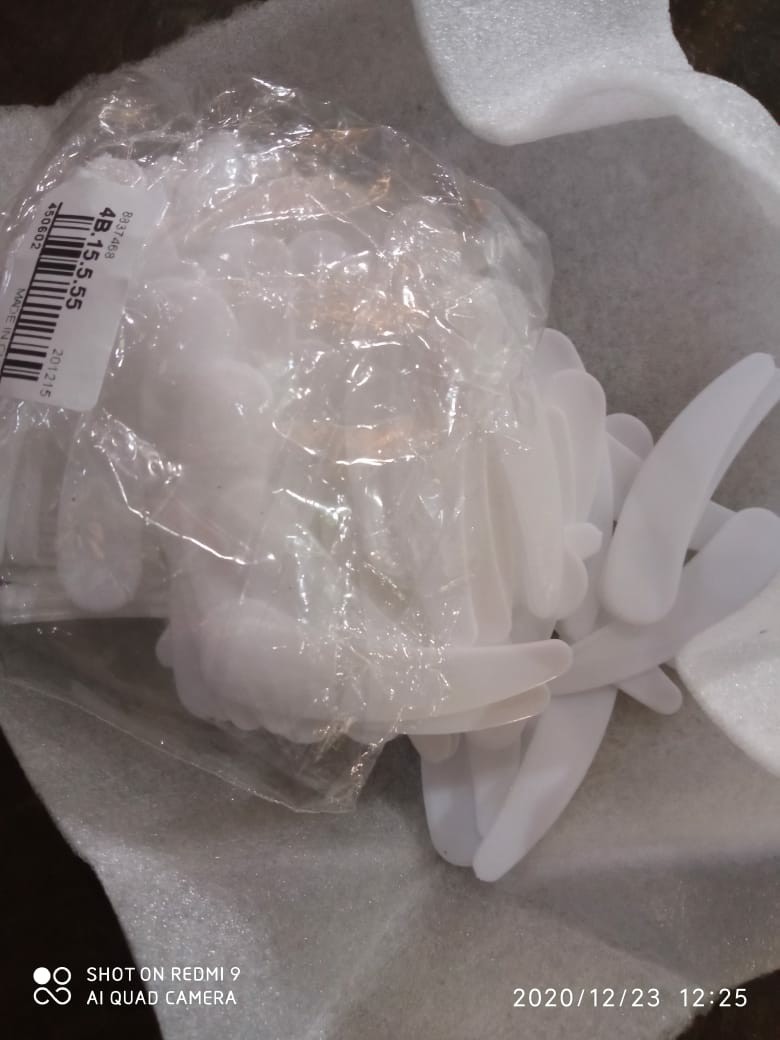 【jlnm】100pcs Mini Cosmetic Spatula Scoops Disposable Mask Spatula Plastic Spoon Set