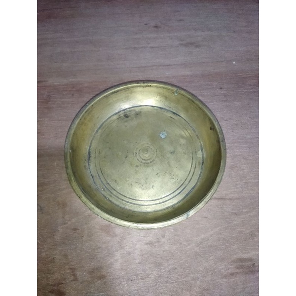 Nampan kuningan jadul antik lawasan