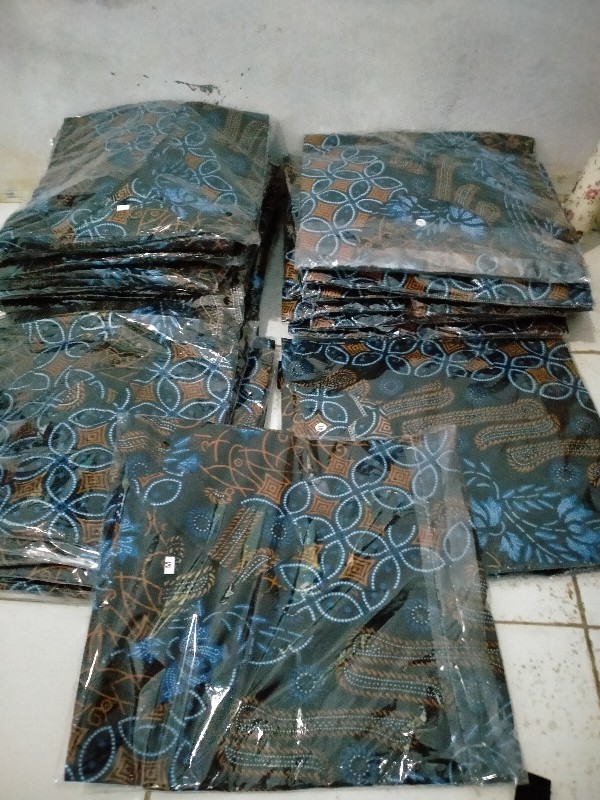 Batik Seragam || Maura Couple - Sania Ruffle Batik Couple Ori Ndoro Jowi Garansi Termurah Dnt