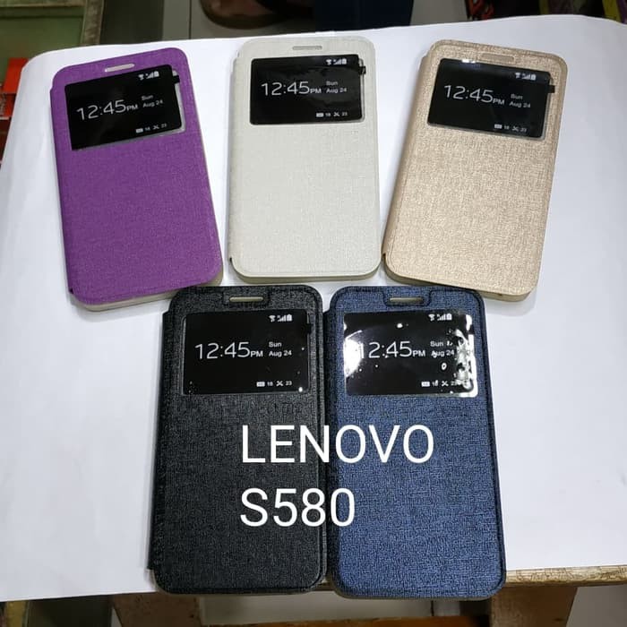 LENOVO S580 sarung flip cover ume / sarung model buku MANTUL