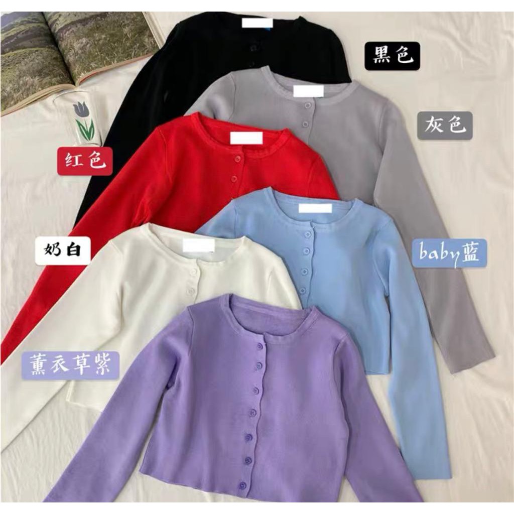 GFS ANGELA BUTTON CROP TOP