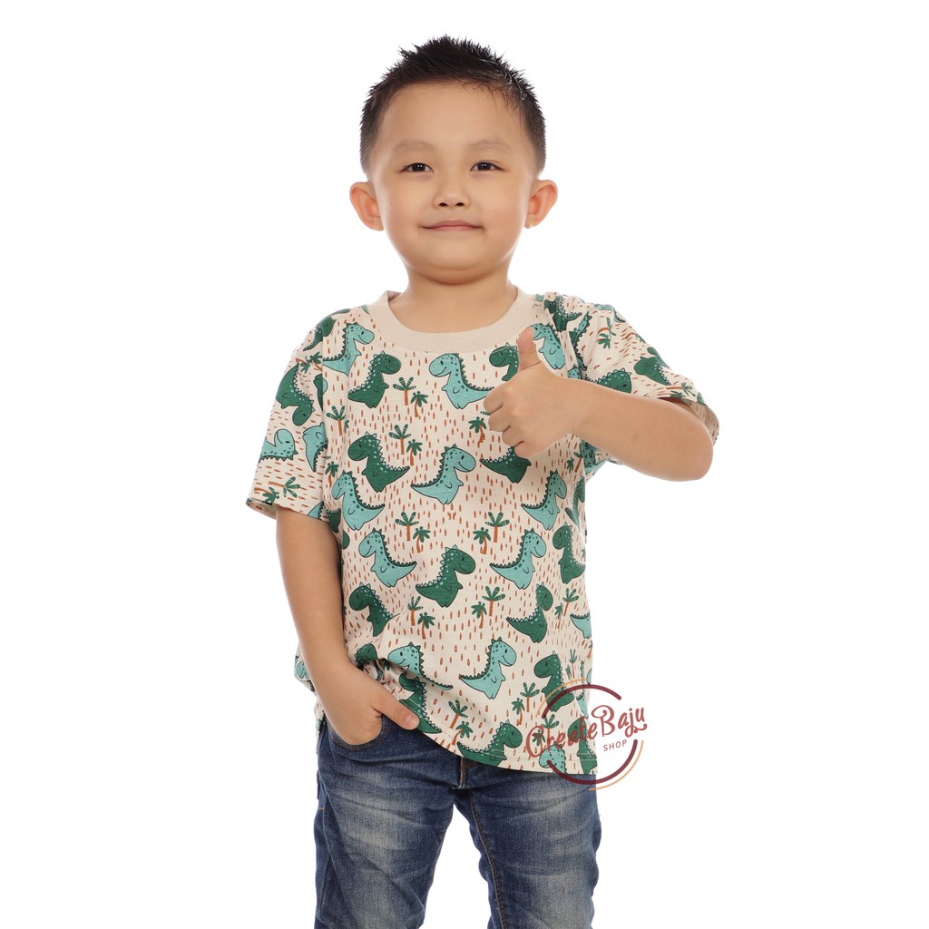 KAOS ANAK LAKI GAJAH BERUANG ROBOT DINO GIRAFFE HIPPO 1-7 TAHUN BAJU ATASAN ANAK FASHION TERMURAH PART 1