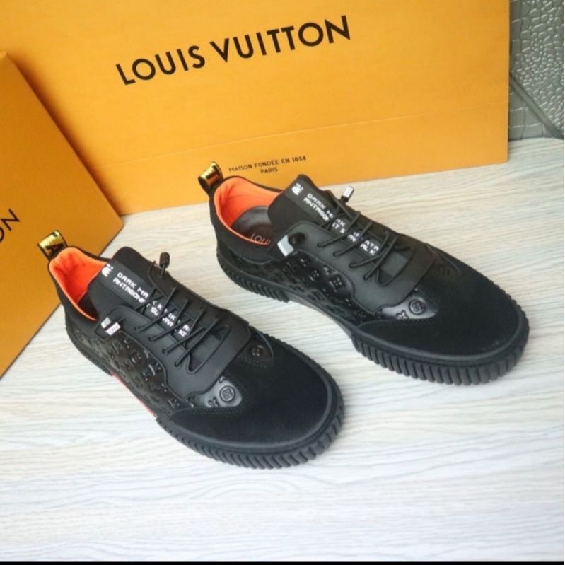 lv sneaker mirror quality lou is vuitton shoes lis merah sepatu pria lv kets cowo