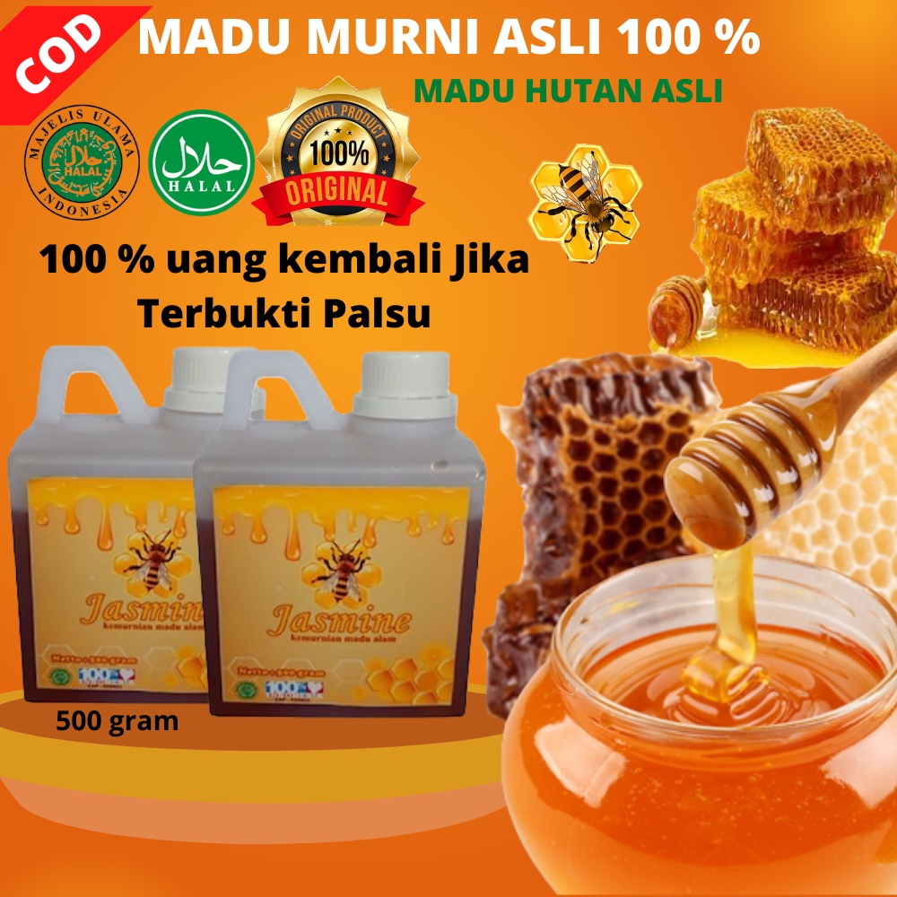 

MADU ASLI 100 % MADU MURNI ORIGINAL MADU HUTAN ASLI NUSANTARA JASMINE ISI 500 GRAM