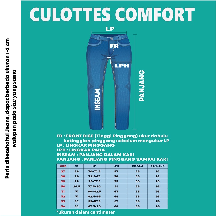 GOJINIEJEANS - Highwaist Comfort Cullotes Jeans - 4460 - COMFORT CULLOTES