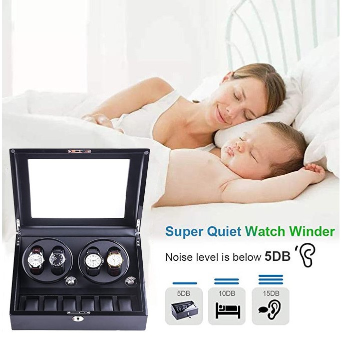 Watch Winder Jam tangan pemutar auto otomatis 4 6 Rolex Seiko Box Prestige AP seven watchwinder hadiah natal gift jam