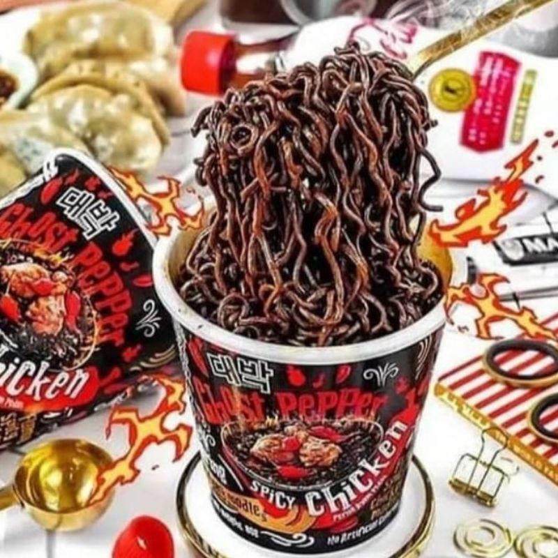 MIE GHOST PEPPER SPICY CHICKEN NOODLE CUP - HALAL