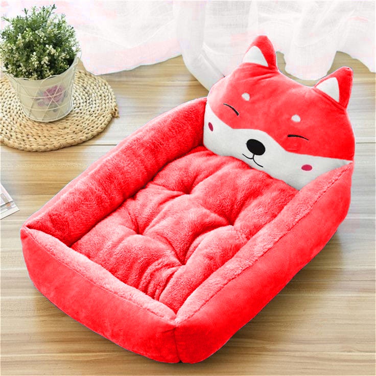 Tempat Tidur Kucing Bulu Hangat Dan Premium/Kasur Kucing Karakter Kepala/Ranjang Kucing/Rumah Kucing /Alas Tidur Kucing/Cat Bed/Tempat Kucing Dan Anjing/Kandang Kucing Murah/Perlengkapan Kucing Dan Hewan Peliharaan