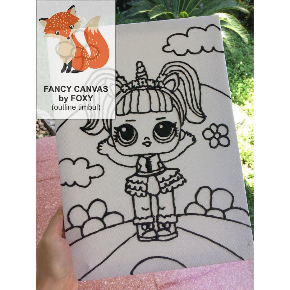 Kanvas Lukis Anak Gambar Lol Surprise Bando Unicorn Shopee Indonesia