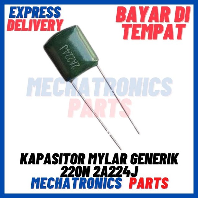 5 Buah [PAS-9277] KAPASITOR MYLAR GENERIK 220N 2A224J