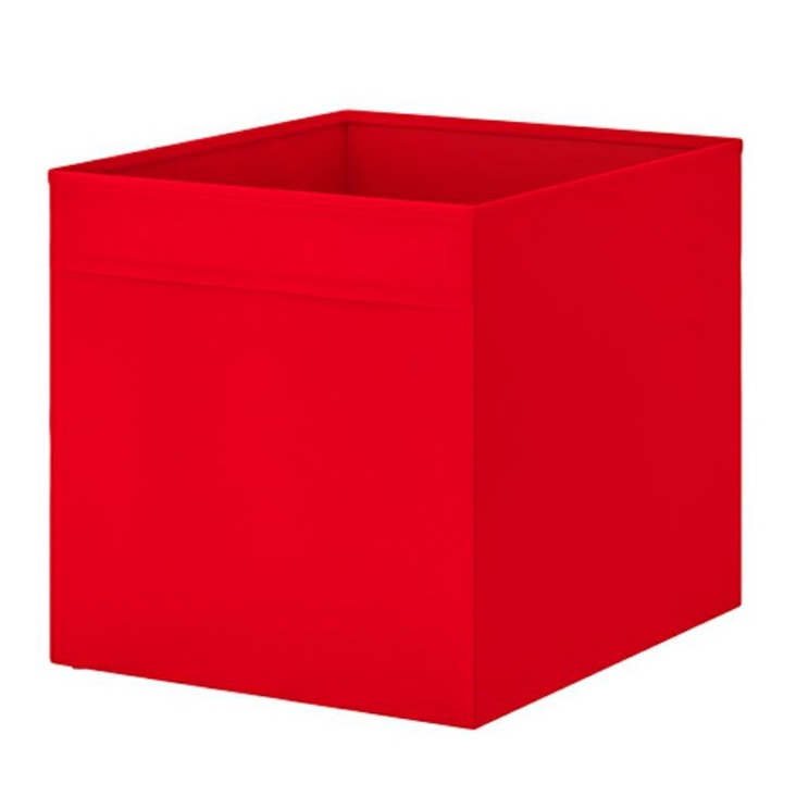 

Drona Ikea Kotak Kain Beludru Merah Uk 33 x 38 x 33 Cm