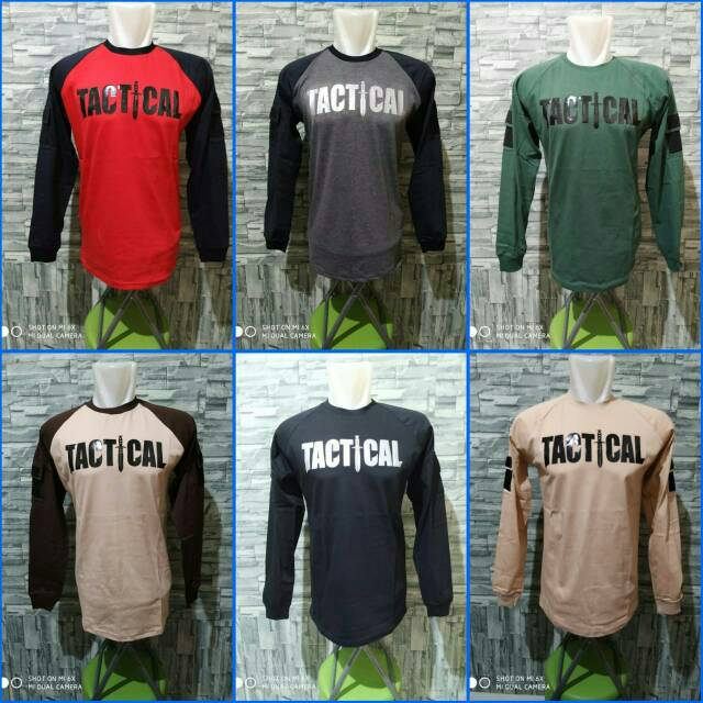 BAJU KAOS TACTICAL LENGAN PANJANG