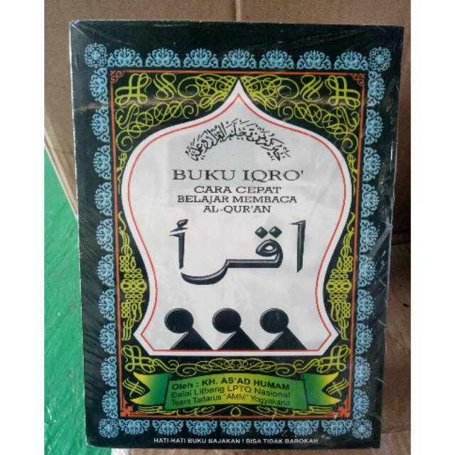 Buku IQRO cara cepat belajar membaca al-Quran kertas CD