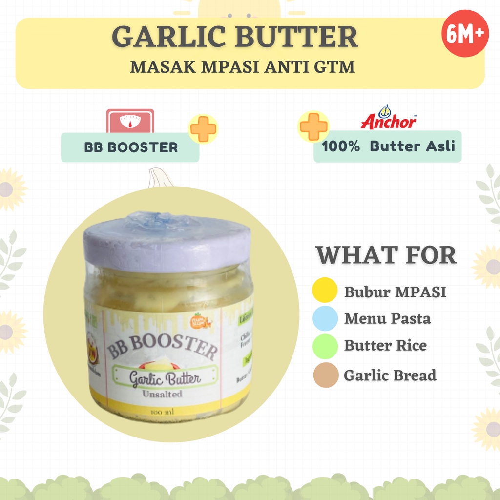 Plum &amp; Blum Garlic Butter Mpasi BB Booster Bumbu Masak - 100 gram