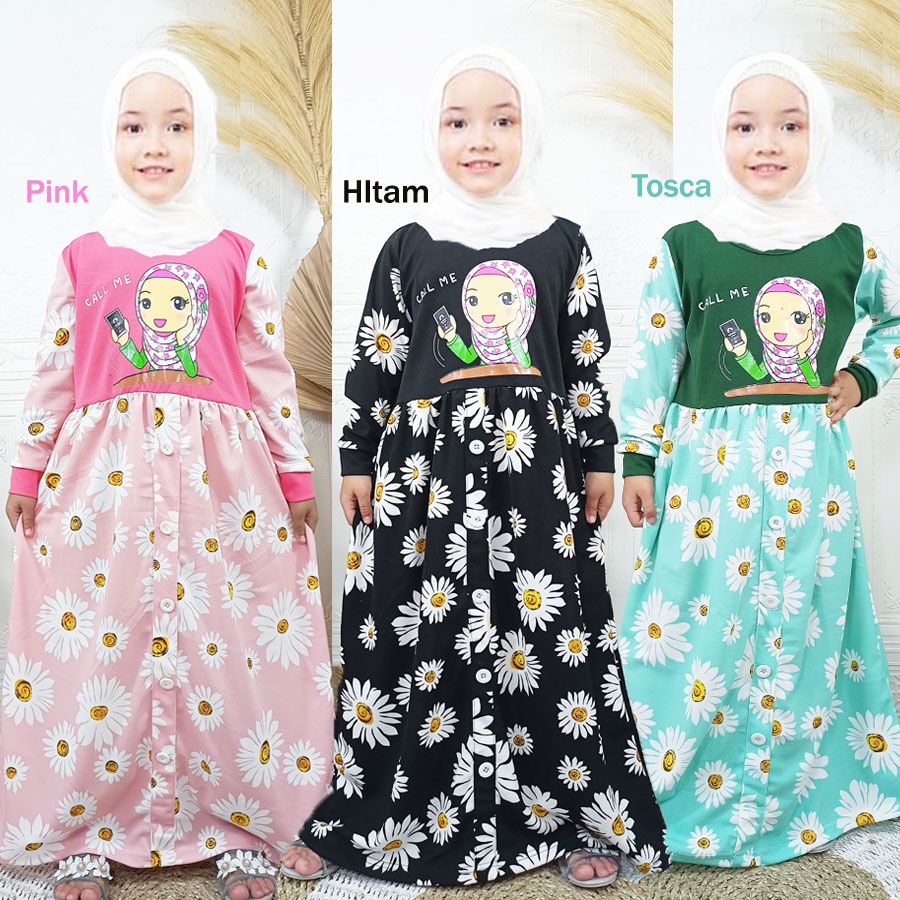 CALL ME ANAK MUSLIMAH CANTIK BERBUNGA 4-12tahun GL FASHION