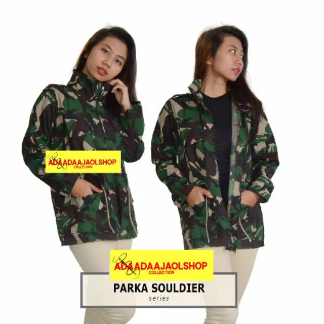 JAKET PARKA SOULIDER LORENG | jaket wanita / jaket PARKA