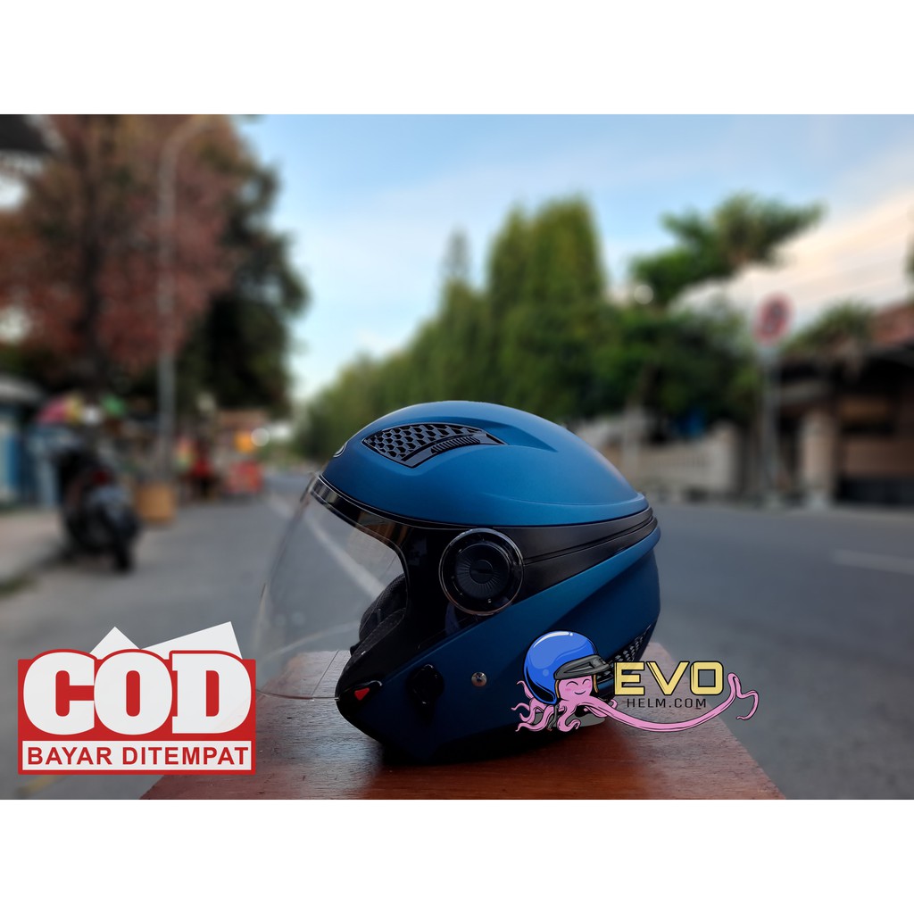 HELM ZEUS ZS-610 SOLID - MATT BLUE