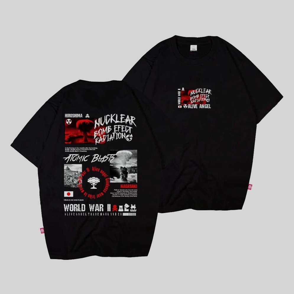 Streetwear Region Japan HIROSHIMA T-shirt Kaos Distro NAGASAKI Clothing Brand Distro Original Alive 