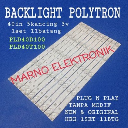 LAMPU BL LED BACKLIGHT TV POLYTRON 40INCH PLD40D100 PLD40T100 BL BACKLIGHT POLYTRON 40IN PLD 40D100 