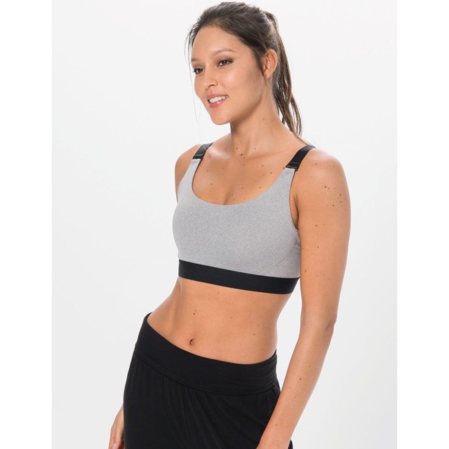 Sports Bra Crivit Medium Impact Light Grey